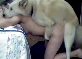 Aggressive brown animal fucking that pussy from behind to orgasms