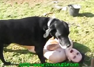 Nude mature goes dirty in backyard fantasy scat porn